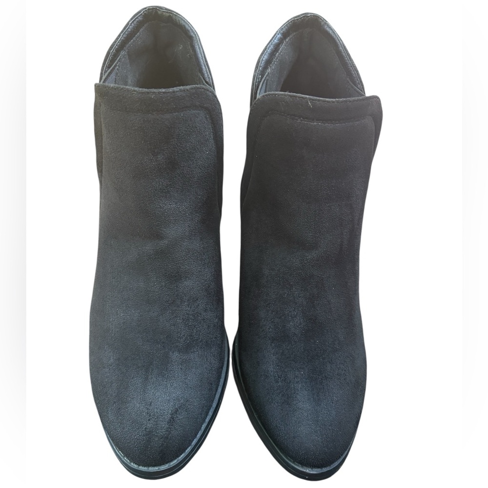 Pierre Dumas Black Ankle Booties Suede(0054)